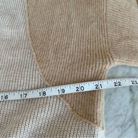 Something Navy two-tone open front cardigan Wool Blend Size L. - Picture 7 of 8